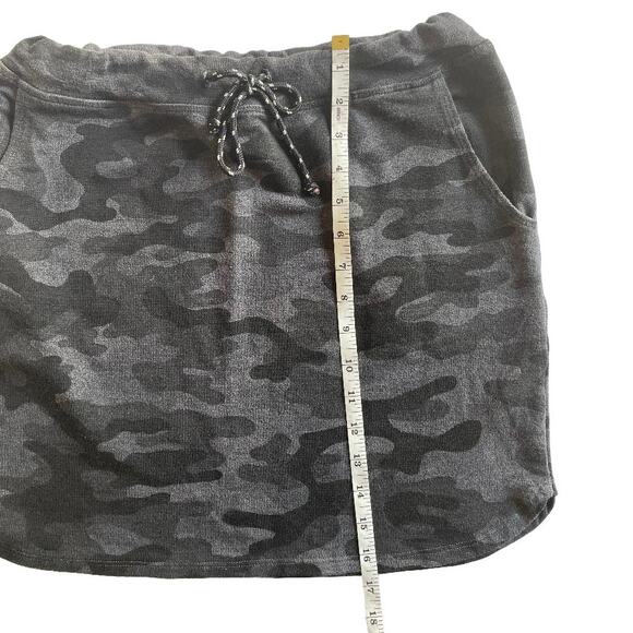 Sundry Drawstring Skirt in Black‎ & Gray Camo Pockets Size 1 Small - Picture 6 of 7